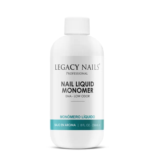 alt="Nail liquid monomer with low odor and EMA formula for acrylic nails"
