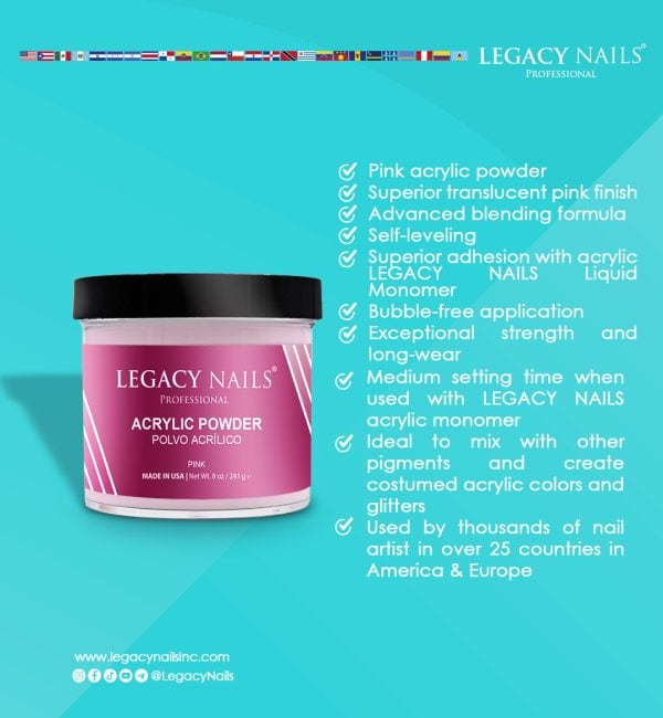 PINK ACRYLIC POWDER - Image 2