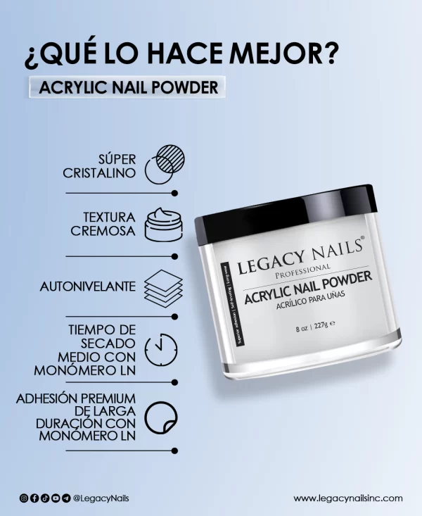 clear acrylic nail powder for professional nails