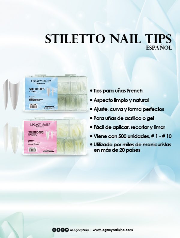 stiletto nail tips esp