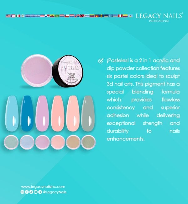 Pasteles 2 in 1 Acrylic & Dip Powder Collection - Image 2