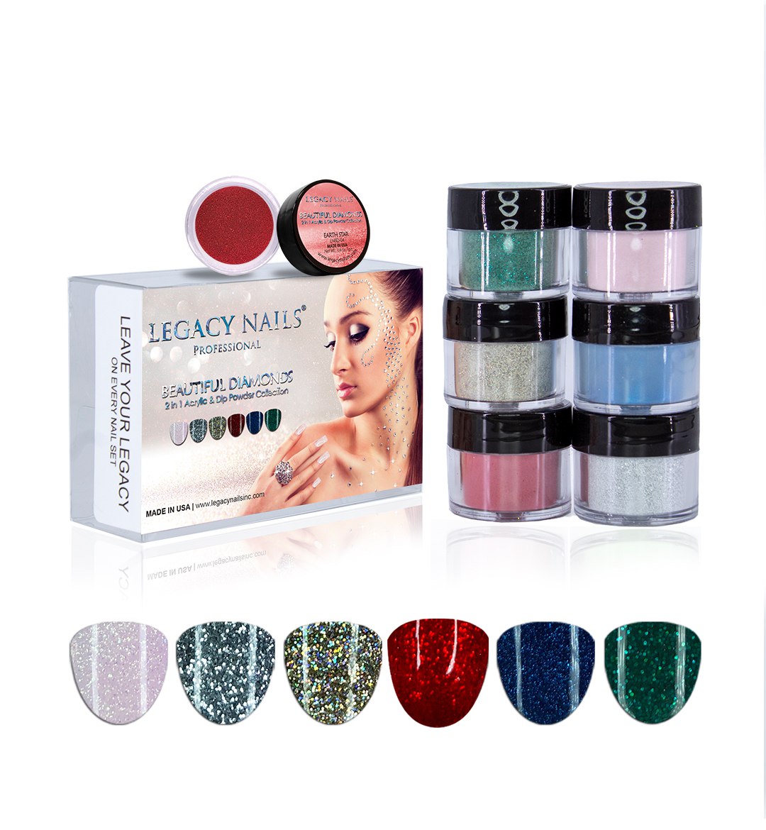 Legacy Nails Moods 2 in 1 Colored Acrylic & Dip Powder Set | Glamour US