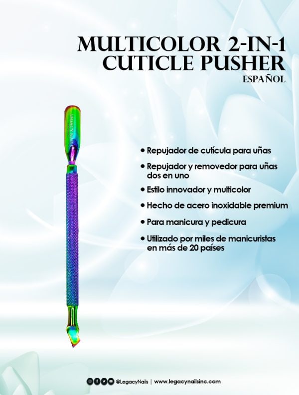 MULTICOLOR 2-IN-1 CUTICLE PUSHER - Image 4