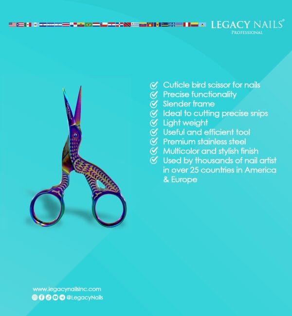 MULTICOLOR CUTICLE BIRD SCISSOR - Image 2