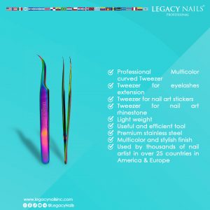 Multicolor Tweezer For Eyelashes and Nails