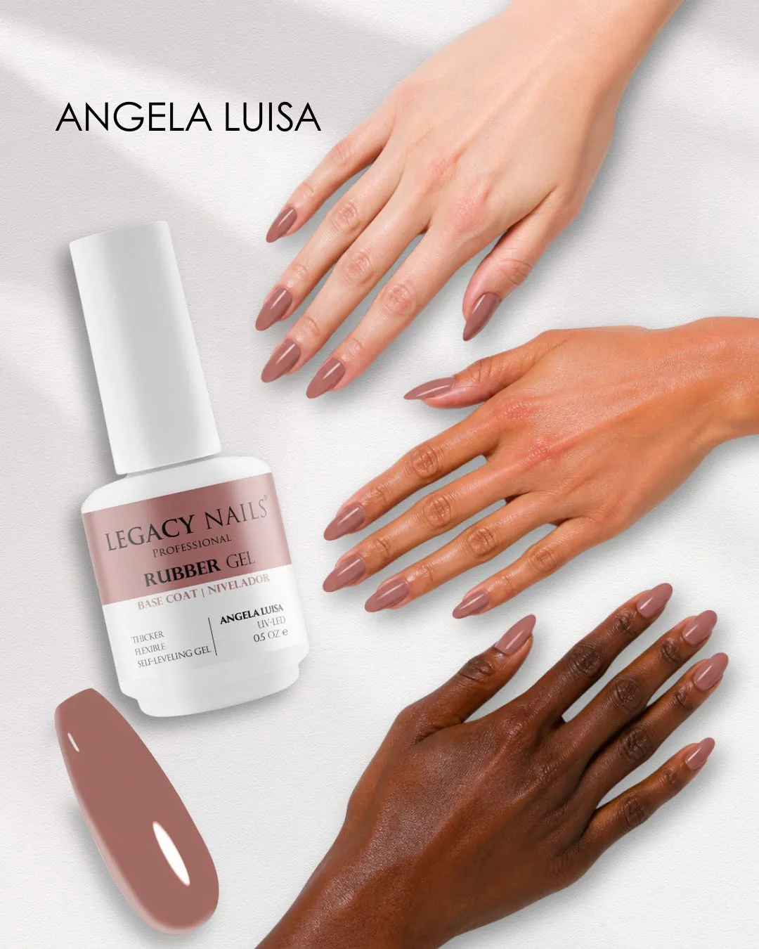 Rubber Base Gel for Nails - Angela Luisa 2 Rubber Base Gel for Nails - Angela Luisa - Image 2