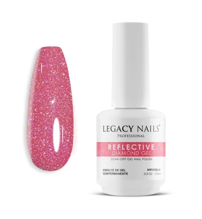 Reflective Diamond Gel Nail Polish - Highly Pigmented - Antonella
