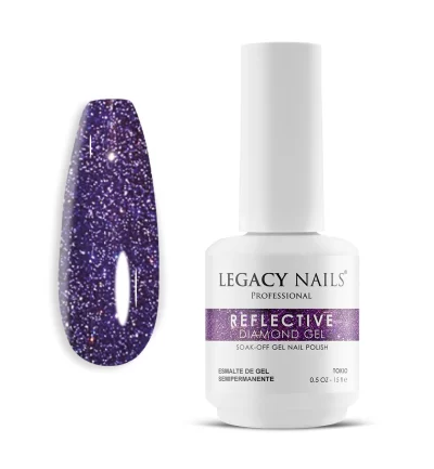 Reflective Diamond Gel Nail Polish - Highly Pigmented - Tokio