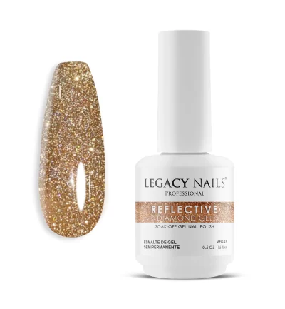 Reflective Diamond Gel Nail Polish - Highly Pigmented - Vegas