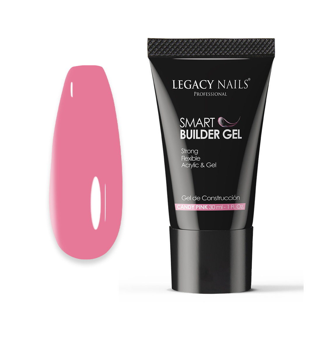 Smart Builder Gel – Hybrid Acrygel for Flawless Nails - Candy Pink 1 Smart Builder Gel for Nails – Odorless Hybrid Acrygel