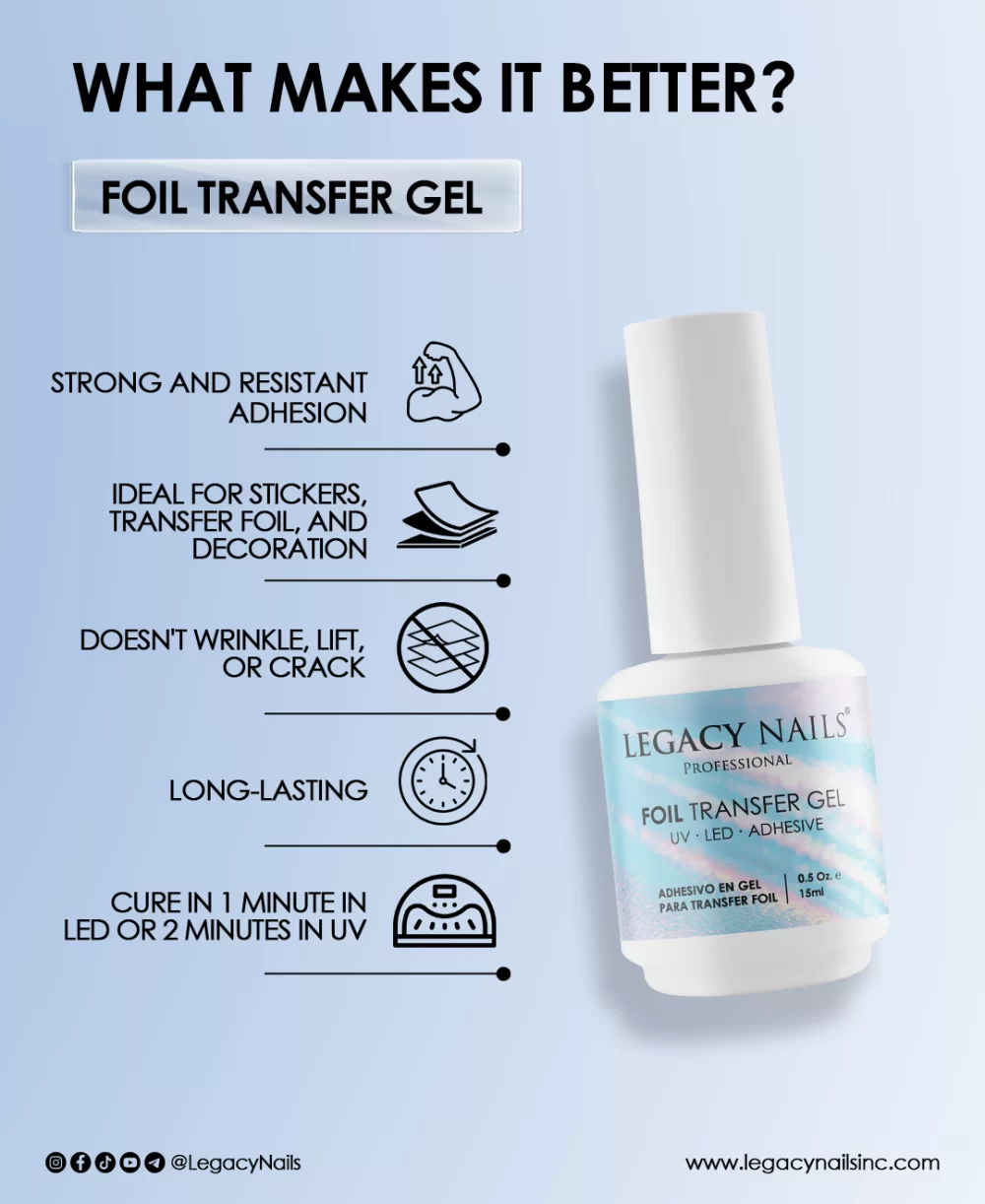 Foil Transfer Nail Gel Adhesive for Nail Artists
