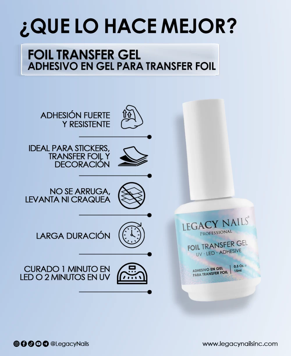 Foil Transfer Nail Gel Adhesive for Nail Artists