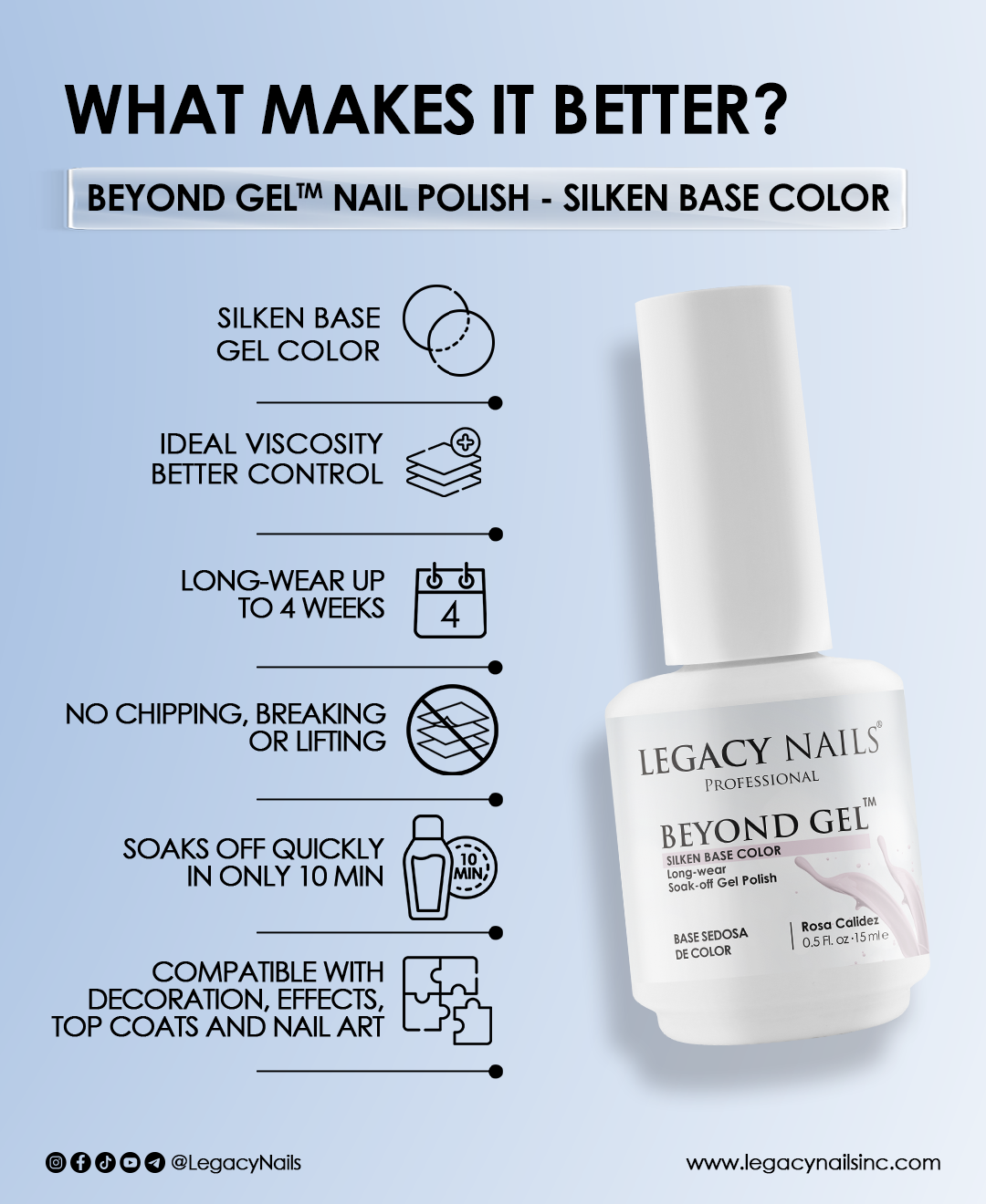 BEYOND GEL Nail Polish – Silken Rosa Fria 3 BEYOND GEL Nail Polish – Silken Rosa Fria - Image 3
