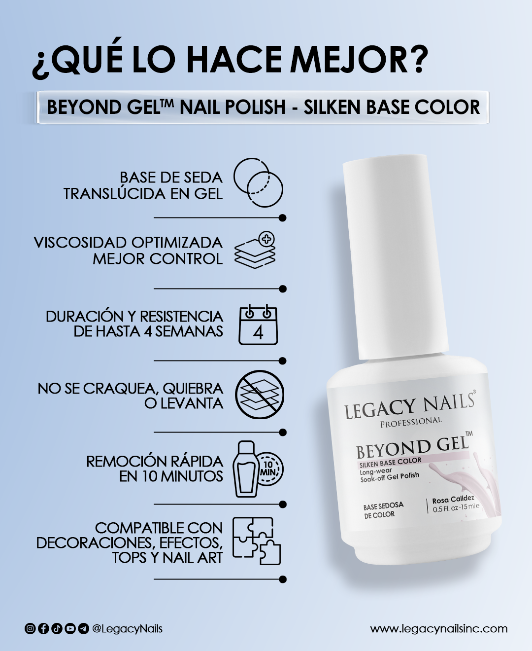 BEYOND GEL Nail Polish – Silken Rosa Fria 4 BEYOND GEL Nail Polish – Silken Rosa Fria - Image 4