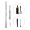 FLAT GEL BRUSH #4 WITH SPATULA