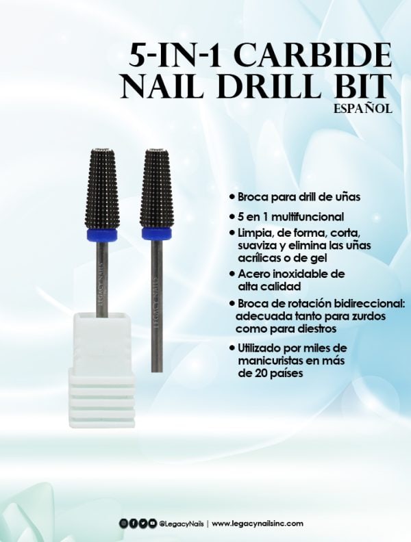 5IN1 CARBIDE NAIL DRILL BIT - Image 4
