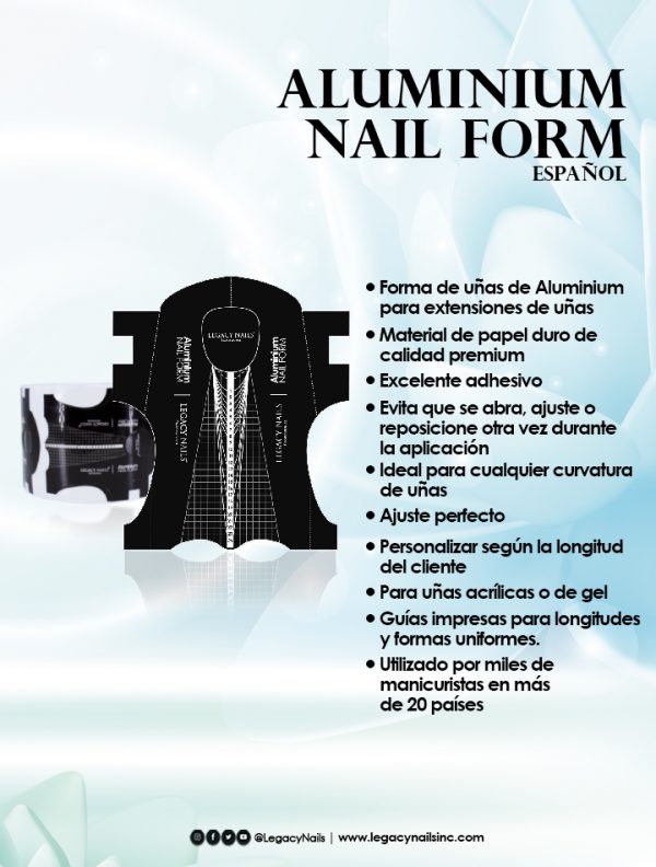 aluminium nail form esp