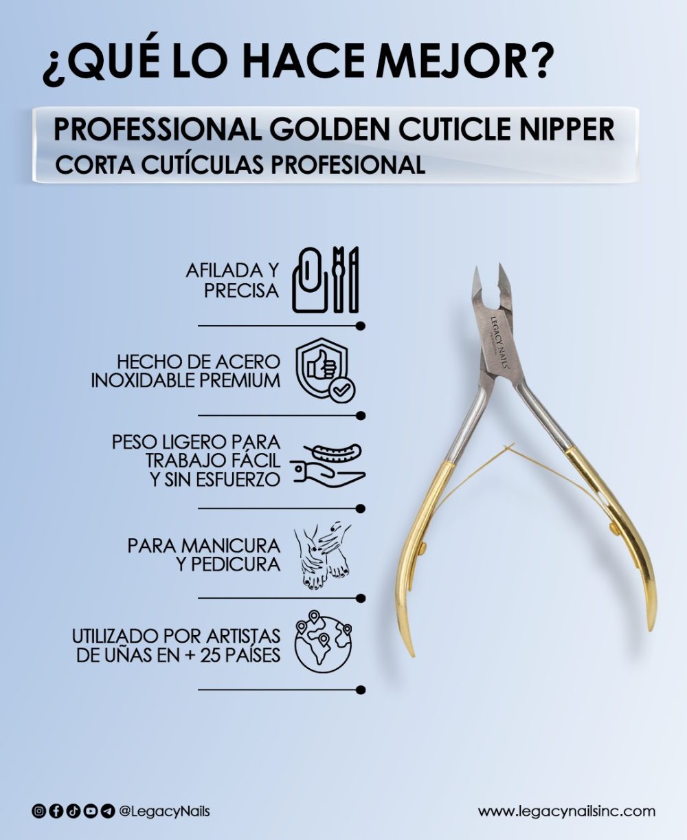 PROFESSIONAL GOLDEN CUTICLE NIPPER - Image 2