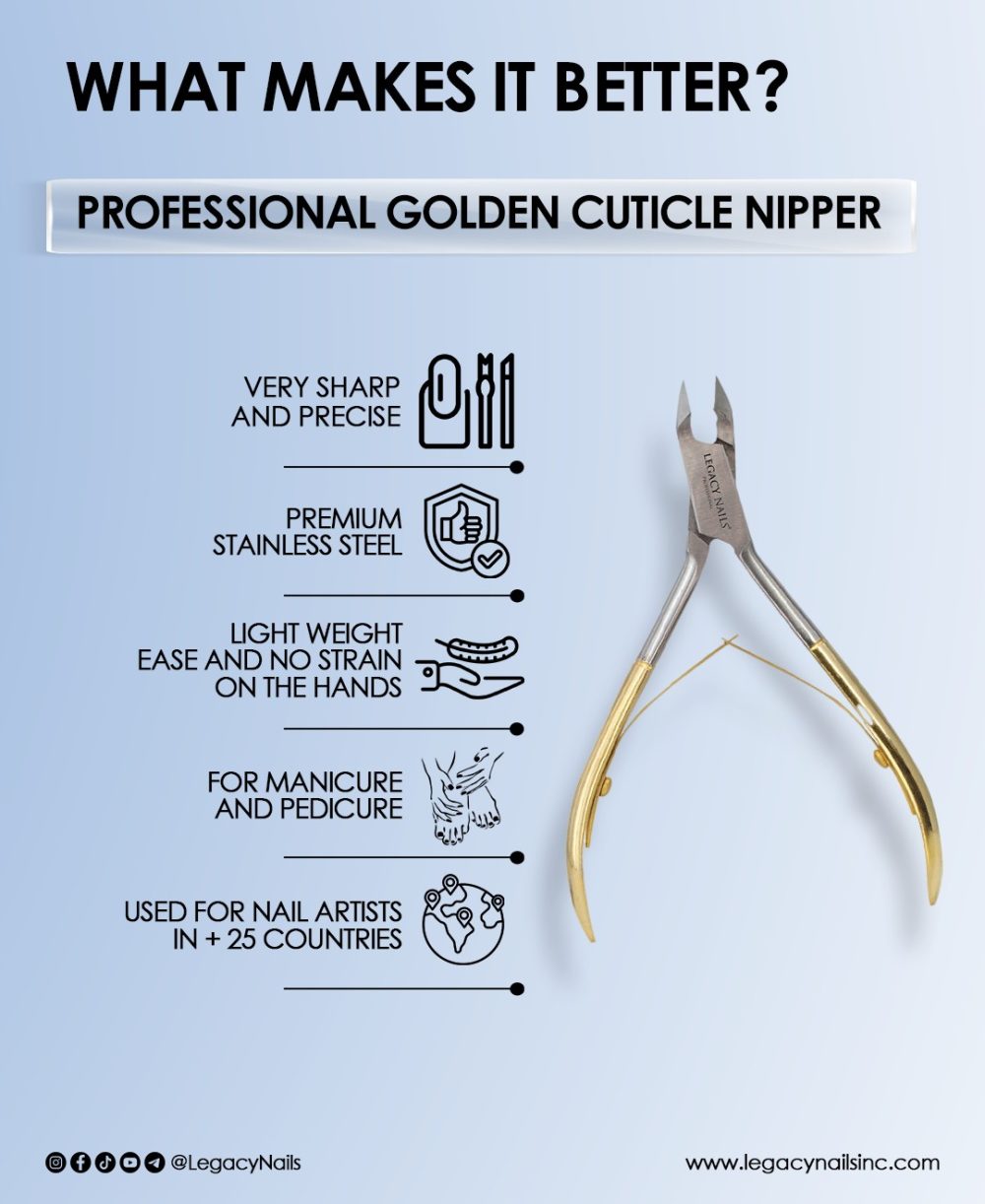 PROFESSIONAL GOLDEN CUTICLE NIPPER - Image 3