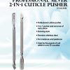 PROFESSIONAL SILVER 2 IN 1 CUTICLE PUSHER - Image 3