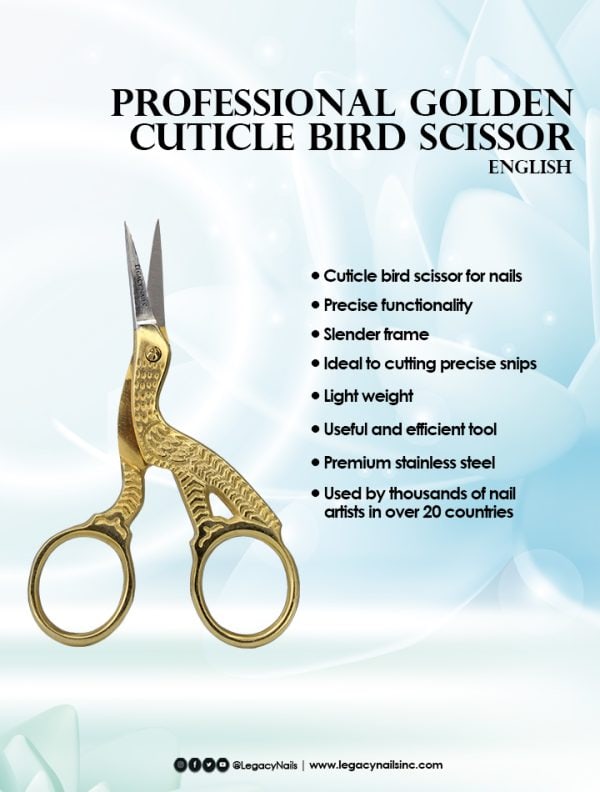 PROFESSIONAL GOLDEN CUTICLE SCISSOR - Image 3