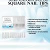 XXL EXTRA LONG SQUARE NAIL TIPS CLEAR - Image 3