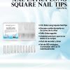 XXL EXTRA LONG SQUARE NAIL TIPS CLEAR - Image 4