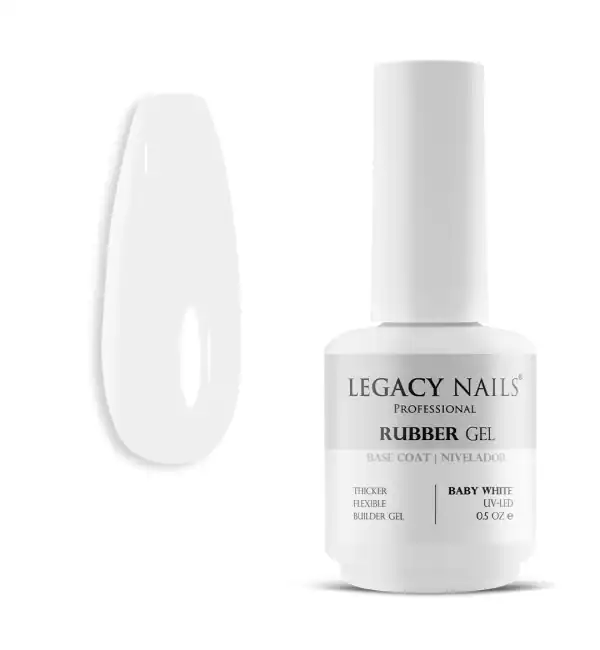 Rubber Base Gel for Nails - BABY WHITE