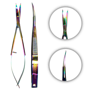 MULTICOLOR RUSSIAN MANICURE CUTICLE SCISSOR