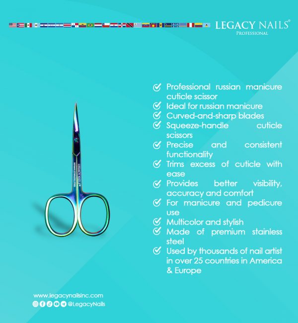 Web Format Professional russian manicure cuticle scissor Desc