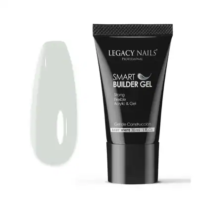 Smart Builder Gel – Hybrid Acrygel for Flawless Nails - BABY WHITE