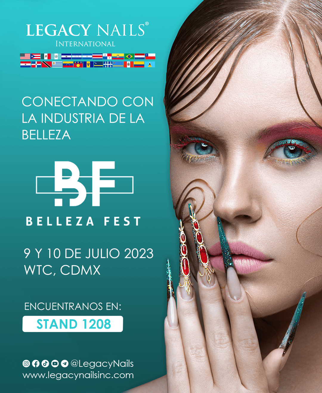 “LEGACY NAILS Presente en Belleza Fest – Mexico: ¡Inspírate y Emprende en el Mundo de las Uñas!”