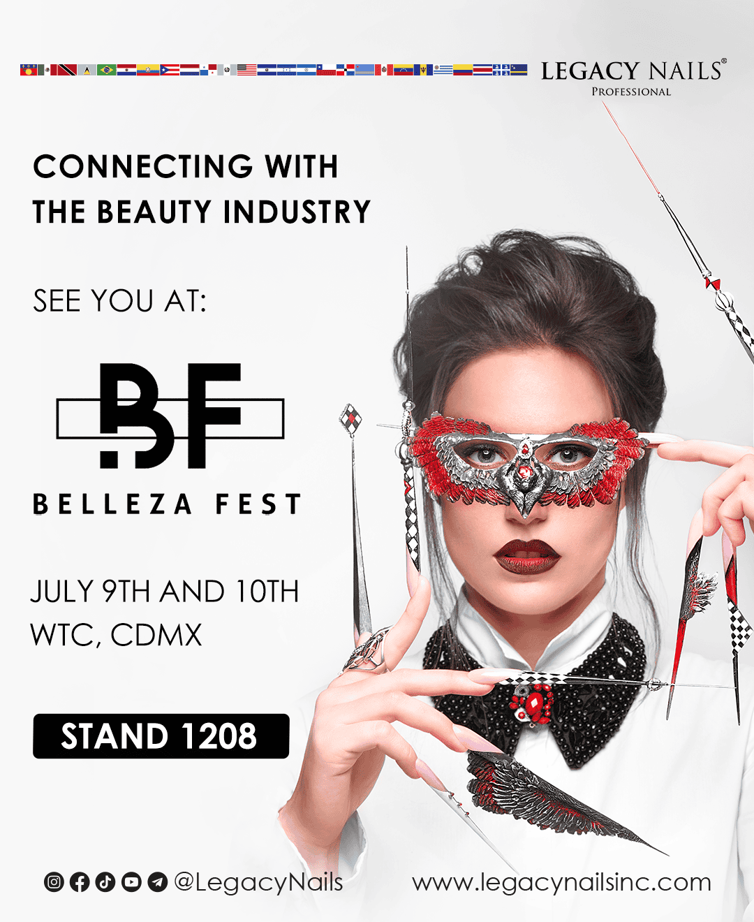“LEGACY NAILS Presents at Belleza Fest – Mexico: Get Inspired and Venture into the World of Nails!”