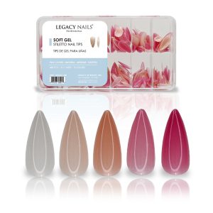 SOFT GEL - MEDIUM STILETTO NAILS TIPS