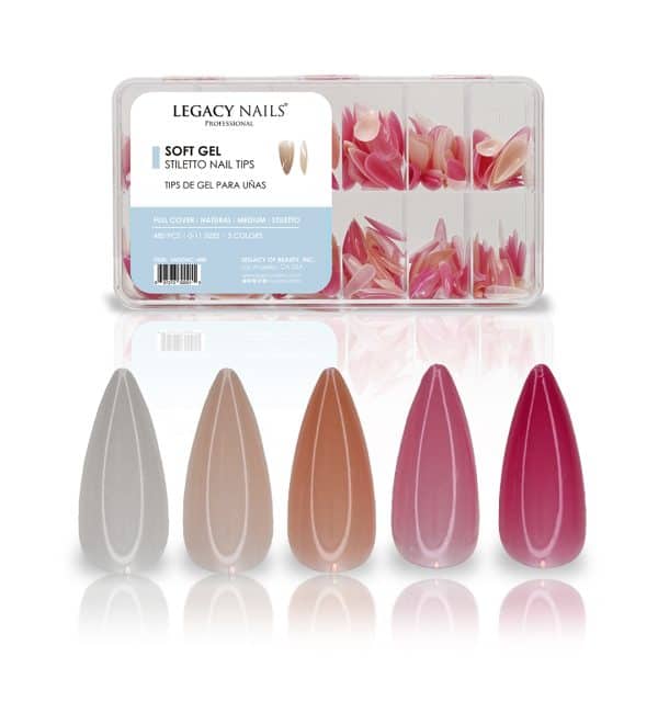 SOFT GEL - MEDIUM STILETTO NAILS TIPS