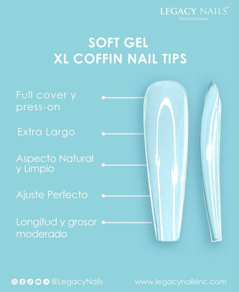 Uñas Acrílicas Soft Gel XL Nail Tips Coffin y Stiletto 4 photo 2023 06 10 09 51 29