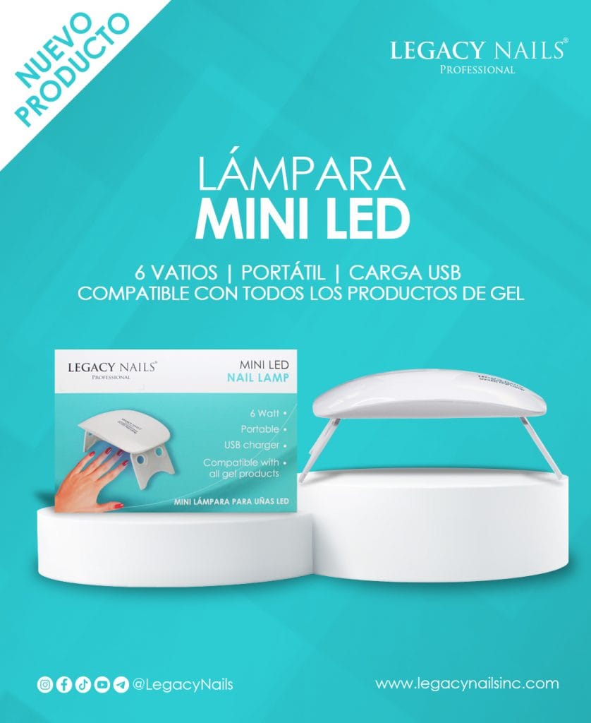 La solución portátil definitiva para unas uñas de gel impecables 5 Mini Led Nail Lamp 03 esp