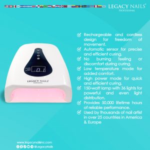 RECHARGEABLE & CORDLESS LED NAIL LAMP