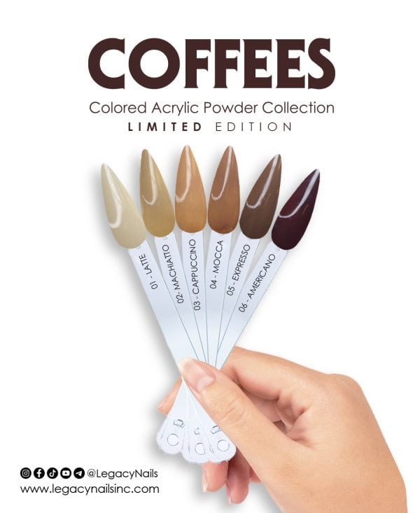 COFFEES COLORED ACRYLIC NAIL POWDER COLLECTION - Image 4