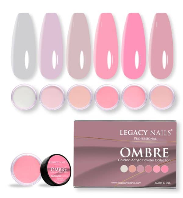OMBRE COLORED ACRYLIC NAIL POWDER COLLECTION