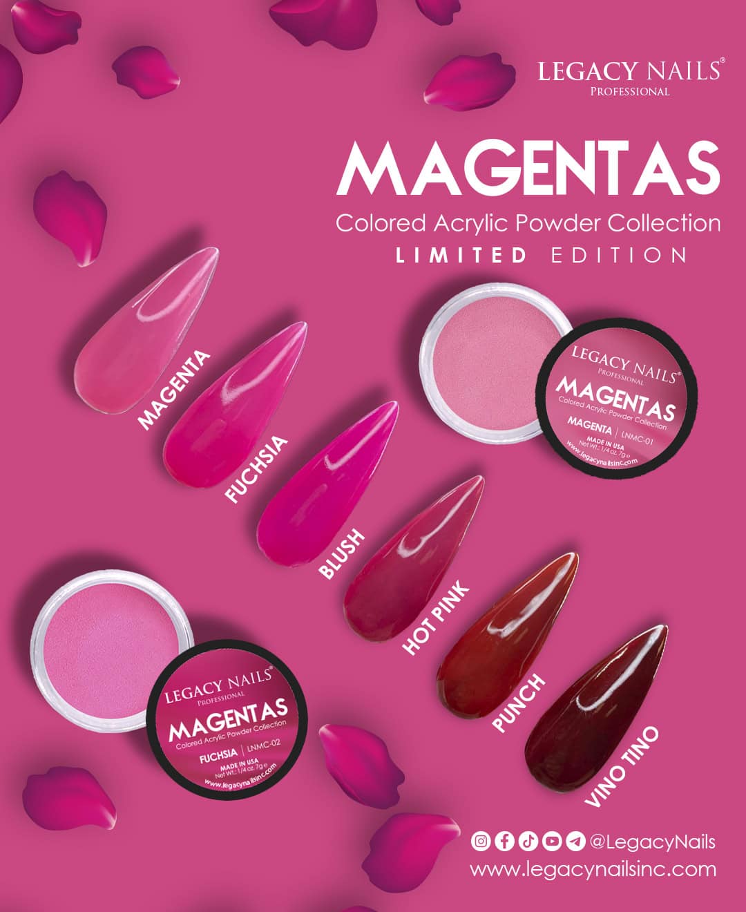 Launching the Magentas Collection: Elevate Your Nail Art with Vibrant Elegance!