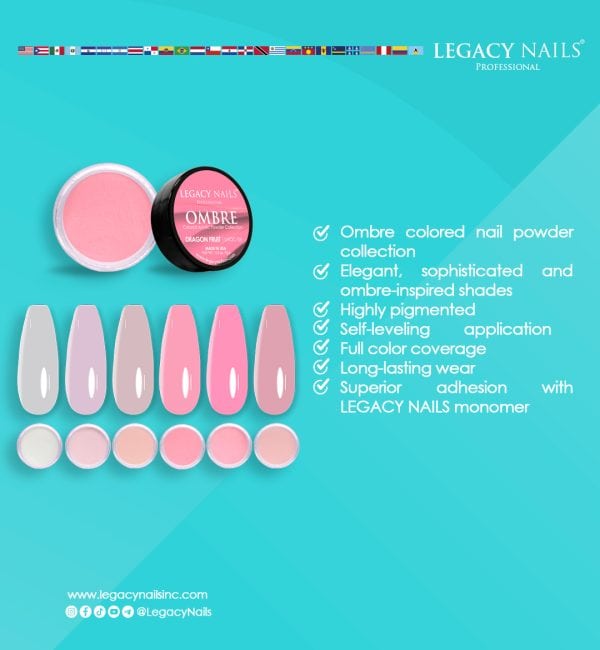 OMBRE COLORED ACRYLIC NAIL POWDER COLLECTION - Image 2