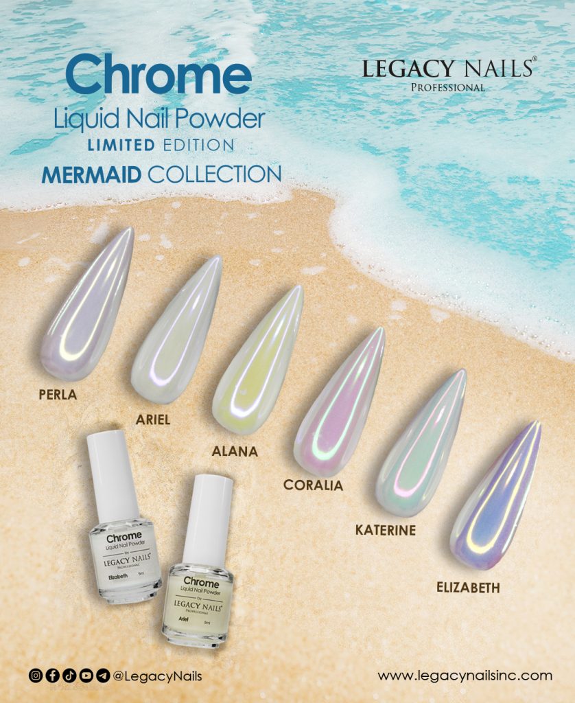 ¡Descubre la Magia de tus Uñas con Chrome Liquid Nail Powder! 3 Chrome 02 mermaid