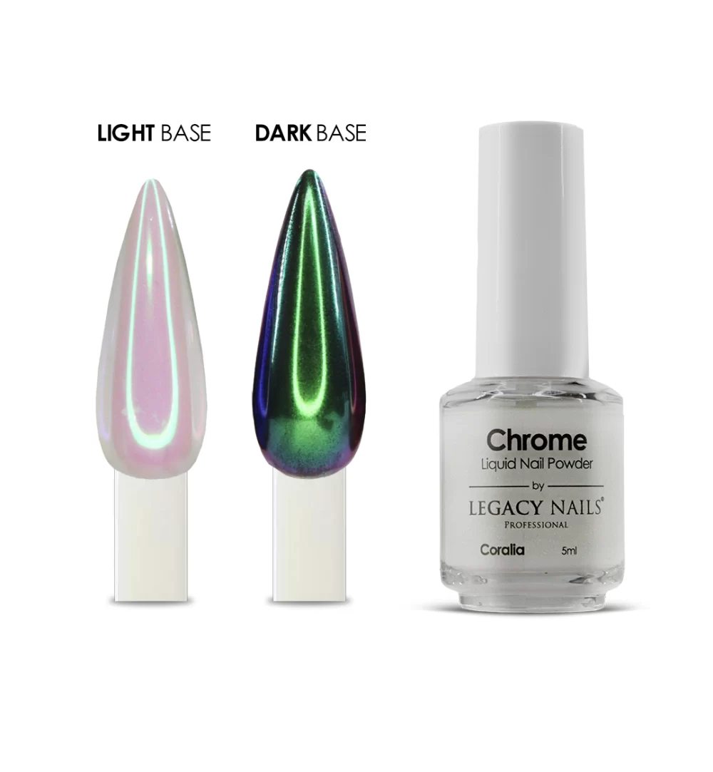Chrome Nail Liquid Powder for nail artists