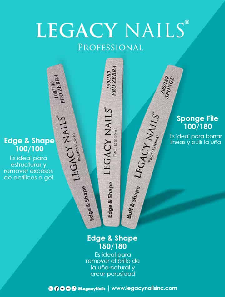 Secretos Revelados: La Guía Definitiva para un Limado Perfecto con LEGACY NAILS 3 nail files espanol