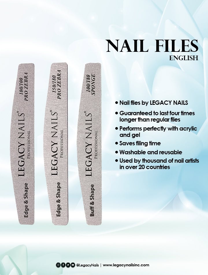 Revealed Secrets: The Ultimate Guide to Perfect Nail Filing with LEGACY NAILS 5 nail files ingles 1