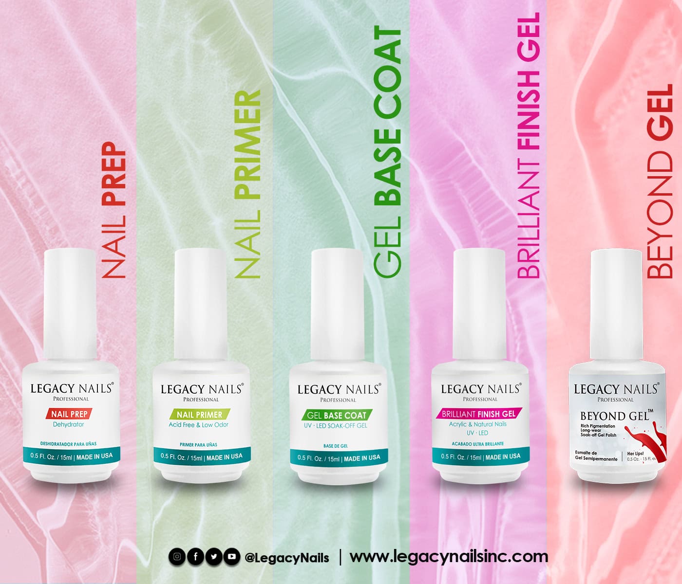Aplicación Perfecta de Esmalte Semipermanente con LEGACY NAILS