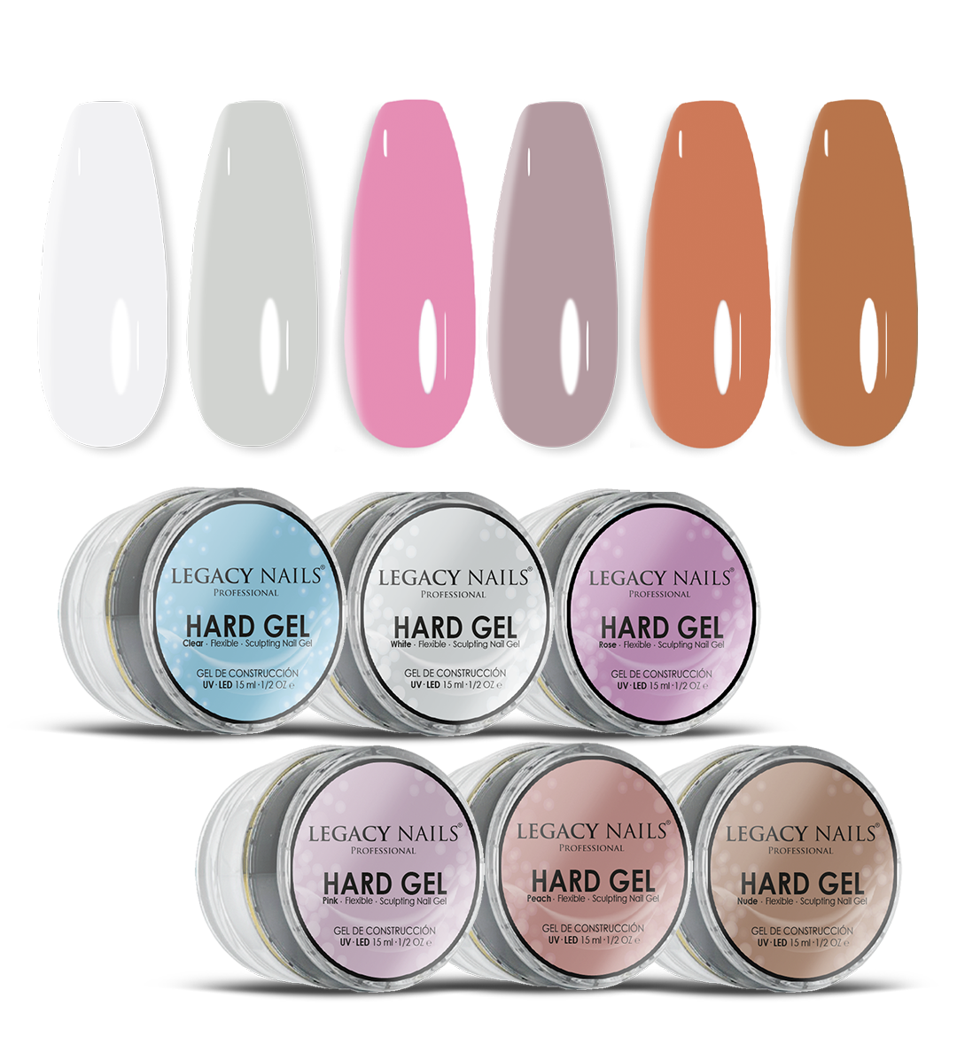 Hard Gel for Nail Extensions Cover -Bundle 1 Hard Gel for Nail Extensions Cover -Bundle