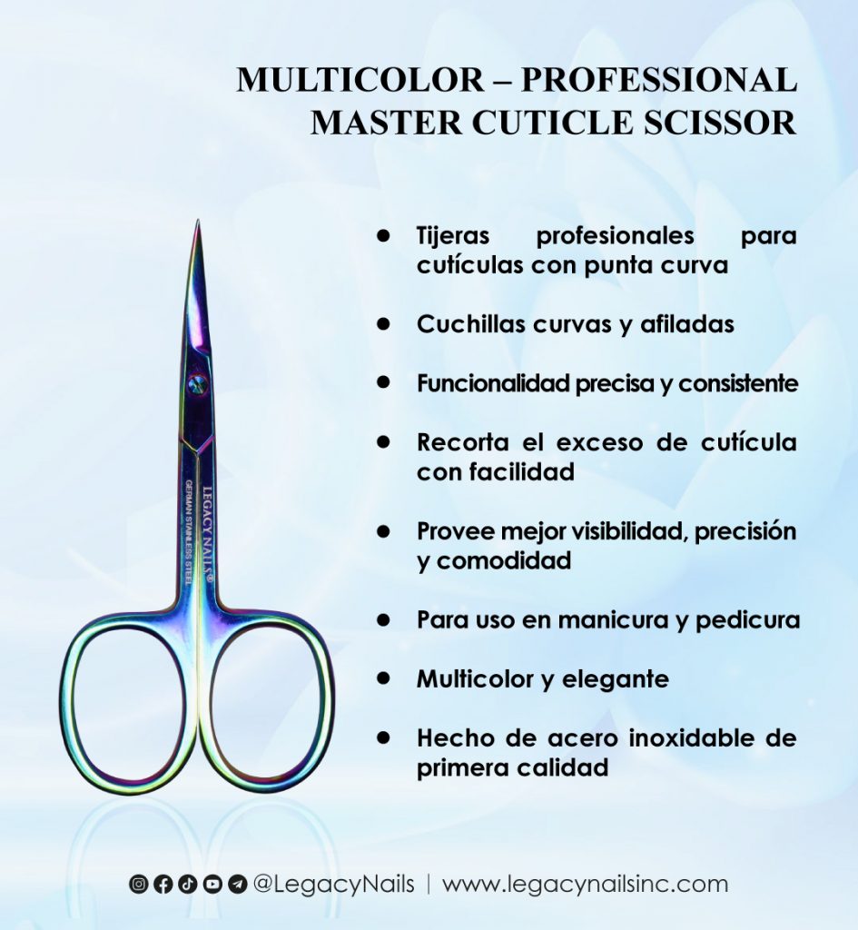 MULTICOLOR – PROFESSIONAL MASTER CUTICLE SCISSOR espanol 4