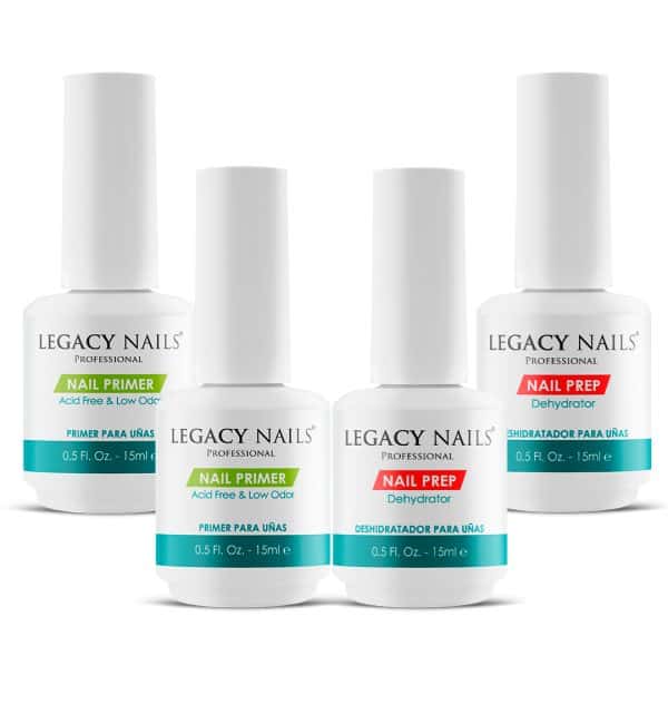 NAIL PREP & PRIMER 4 PCS BUNDLE